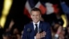 Presidenti francez, Emmanuel Macron para mbështetësve në Paris.
