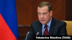 The post appeared on the VKontakte account of former Russian President Dmitry Medvedev, who is now deputy chairman of the Russian Security Council.