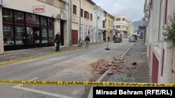 Posljedice zemljotresa u Ulici maršala Tita u Mostaru, 23. april 2022.