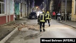 Intervencija vatrogasaca nakon zemljotresa, Mostar, 22. april 2022.