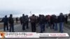 Armenia - Grape farmers block a highway in Ararat province, 15Mar2016.