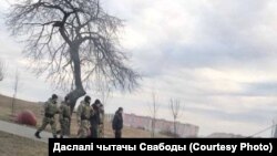 Беларуская міліцыя і вайскоўцы разам патрулююць Мазыр. Ілюстрацыйнае фота