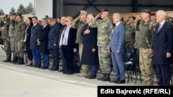 Josep Borrell u posjeti bazi Evropskih vojnih snaga kod Sarajeva, 16. mart 2022.