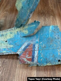 Фрагмент збитого російського літака