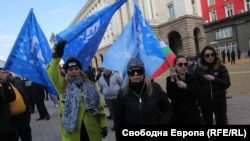 Протест за поддршка на Борисов во Софија