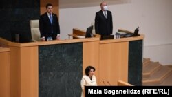 Президент Грузии Саломе Зурабишвили в парламенте (архивная фотография)