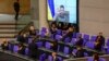 سخنرانی ویدئویی زلنسکی در پارلمان آلمان در ۱۷ مارس