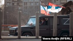 Vožnja podrške ruskoj invaziji na Ukrajinu, Beograd, 13. mart 2022.