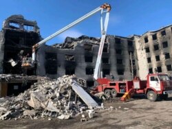 Ndërtesa të shkatërruara në Harkiv. 15 mars 2022.