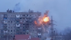 'Who Will Bring Back Our Children?': Russian Tanks Shell Residential Buildings In Mariupol