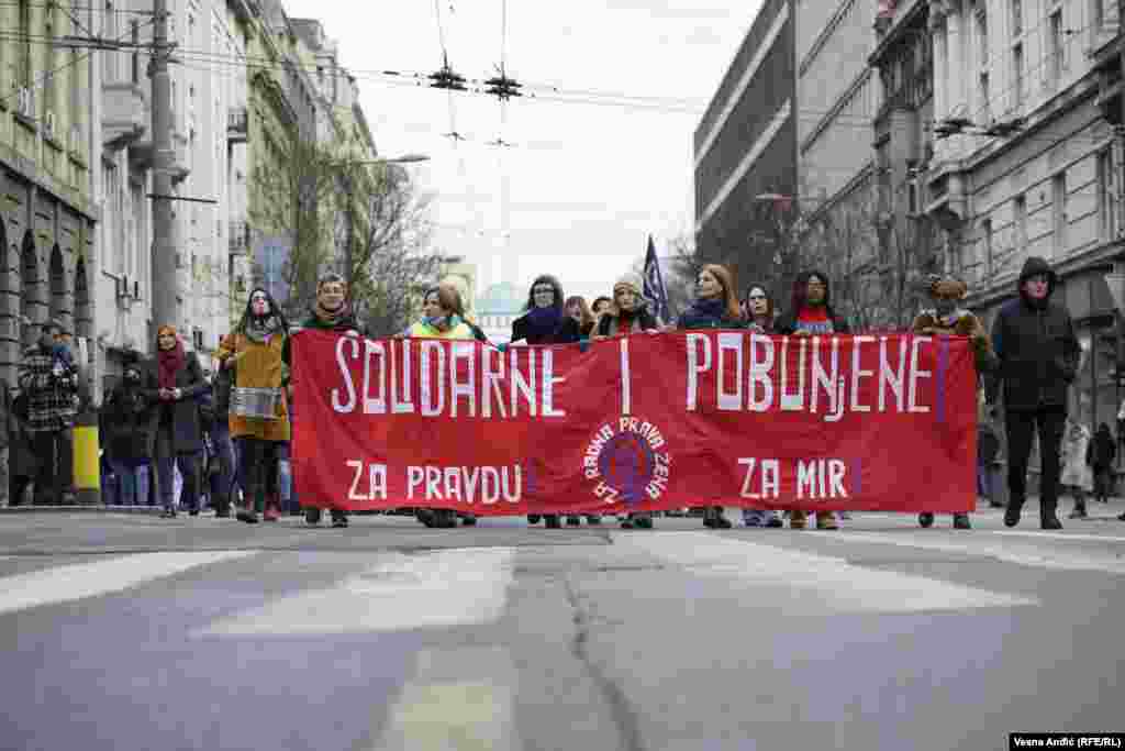 Osmomartovski protestni marš u Beogradu