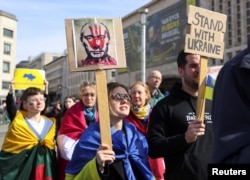 Протесты против российского вторжения в Украину в Бельгии
