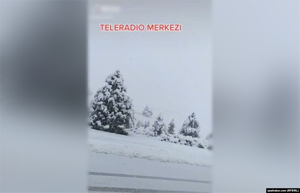 17 марта в Ашхабаде выпал снег. 2022
