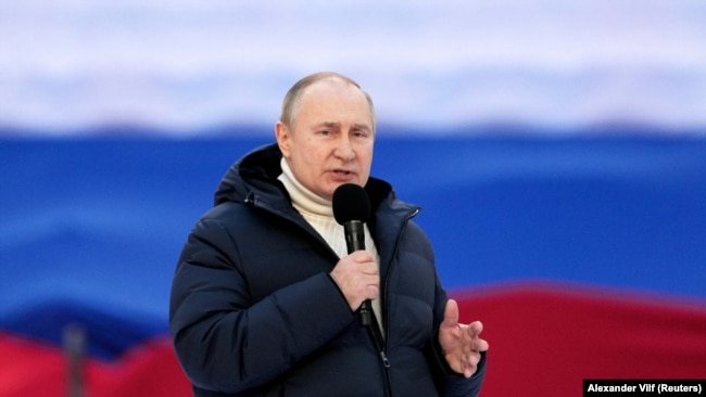 During his televised address announcing the start of the Ukraine invasion, Putin falsely claimed a "genocide" was being waged on Russian speakers in Ukraine.