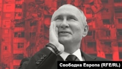 Президентът на Русия Владимир Путин. Колаж