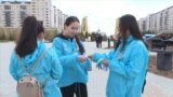 В Казахстане раздают голубые ленты вместо георгиевских