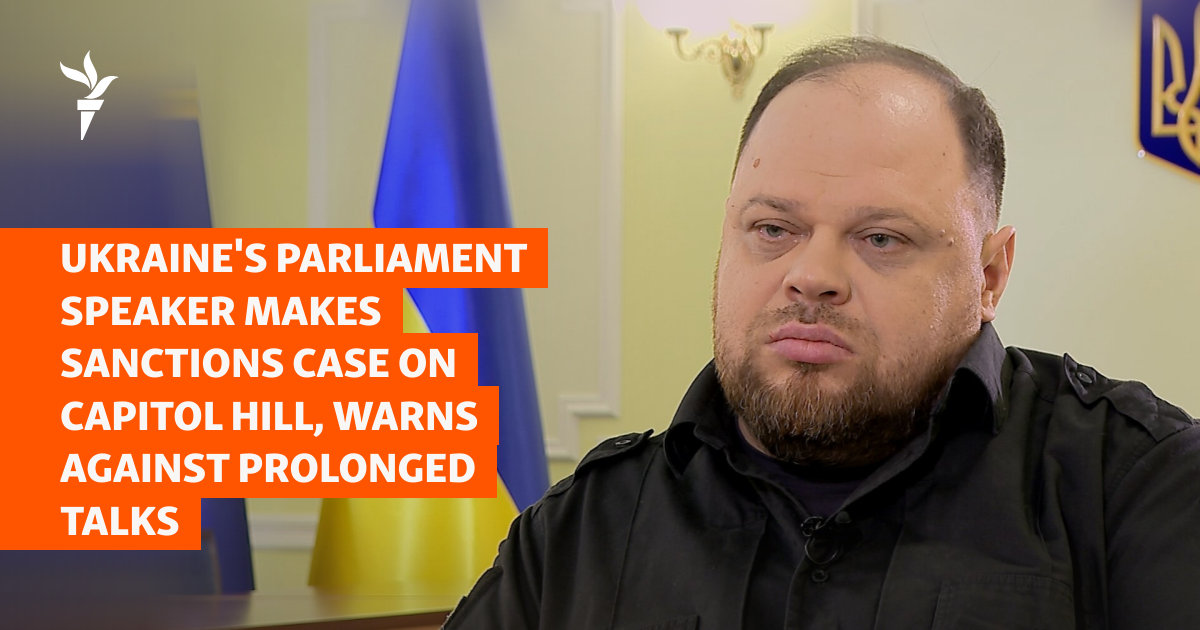 Ukraine's Parliament Speaker Makes Sanctions Case On Capitol Hill, Warns Against Prolonged Talks