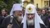 POLAND – Russian Orthodox Patriarch Kirill (C) and Polish Patriarch Sawa, (L) leave the Saint Maria Magdalena Orthodox Church after a ceremony in Warsaw, August 16, 2012 