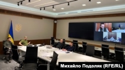 Bisedimet Ukrainë - Rusi nëpërmjet videolidhjeve.