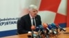 Predsjednik HDZ-a BiH Dragan Čović na konferenciji za novinare u Mostaru, 14. mart 2022.