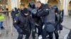 Peaceful Protesters Detained At Renewed Anti-War Rallies Across Russia screen grab