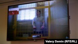 Андрей Боровиков в суде по видеосвязи, март 2022 года