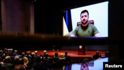 Владимир Зеленский выступил с видеообращением к Конгрессу США, 16 марта 2022 года 