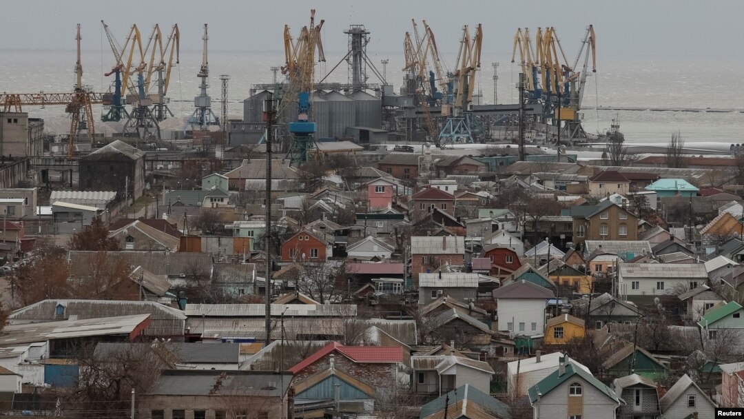 The Azov Sea port of Berdyansk in a photo from 2018.