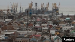 The Azov Sea port of Berdyansk in a photo from 2018.