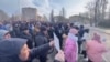 Мітинг у Мелітополі з вимогою звільнення затриманого окупантами міського голови, березень 2022 року