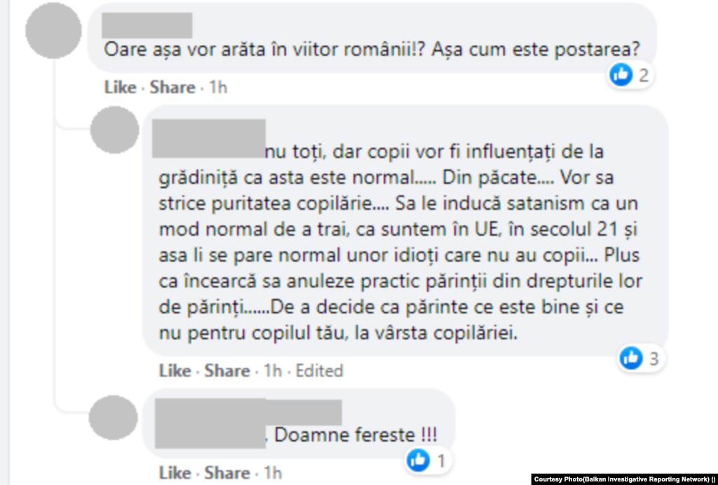 The comments on AUR Facebook Pages that sustain the Russian naratives