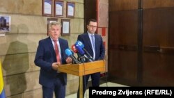 Direktor Elektroprivrede BiH Admir Andelija i ministar energije, rudarstva i industrije FBiH Nermin Džindić