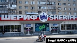 Jedan od objekata koji je u vlasništvu Šerifa, poslovne korporacije u Pridnjestrovlju, Tiraspolj, septembra 2021.