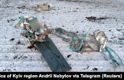 Залишки російської крилатої ракети, збитої українськими силами ППО над Київщиною, 5 грудня 2022 року