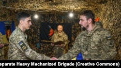 Під час нагородження бійців 5-ї ОВМБР