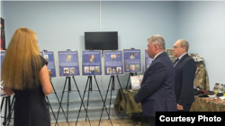 Выставка, посвященная "СВО" в офисе фонда "Патриот", Нерехта, июль 2025 года