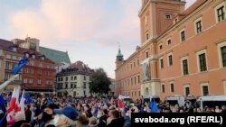 Poland - Pro-EU rallye in Warsaw, 10Oct2021