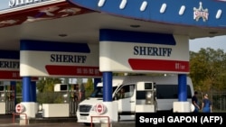 Stație de alimentare cu carburanți din Tiraspol a concernului Sheriff. În septembrie, carburanții și resursele energetice au constituit peste jumătate din importurile din regiunea transnistreană 