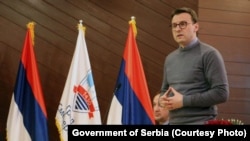 Petar Petković, direktor kosovske kancelarije u Vladi Srbije, sa jednog skupa u Smederevu oktobra 2021.