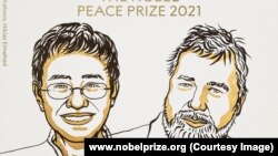 Premiul Nobel pentru Pace a fost atribuit pentru Maria Ressa din Filipine şi Dmitri Muratov din Rusia, doi jurnaliști care se opun regimurilor autoritare în care trăiesc
