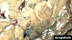 Спутниковый снимок военной базы возле Шаймака до прихода Китая