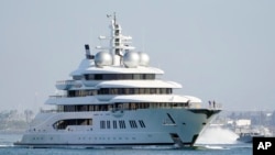 The Amadea, seen here sailing into San Diego harbor in 2022, was the focus of a three-year legal fight.