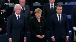 World Leaders Attend Memorial Ceremony For Former German Chancellor Kohl