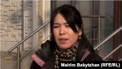 Активистка Назым Табылдиева. Алматы, 9 января 2023 года