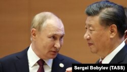 Президент РФ Владимир Путин и Председатель КНР Си Цзиньпин