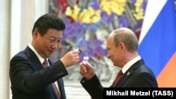روسای جمهور روسیه و چین