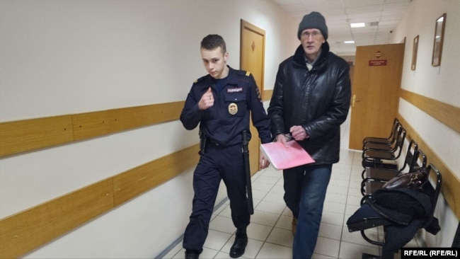 Vladimir Rumyantsev attending court on December 22.