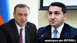 Հայաստանի անվտանգության խորհրդի քարտուղար Արմեն Գրիգորյան և Ադրբեջանի նախագահի օգնական Հիքմեթ Հաջիև