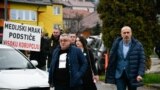 Bosnia-Herzegovina, Sarajevo, Murzi Memic in front of the Court of Bosnia, November 24, 2022. 