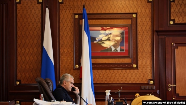 Российский глава Крыма Сергей Аксенов, 5 декабря 2022 года